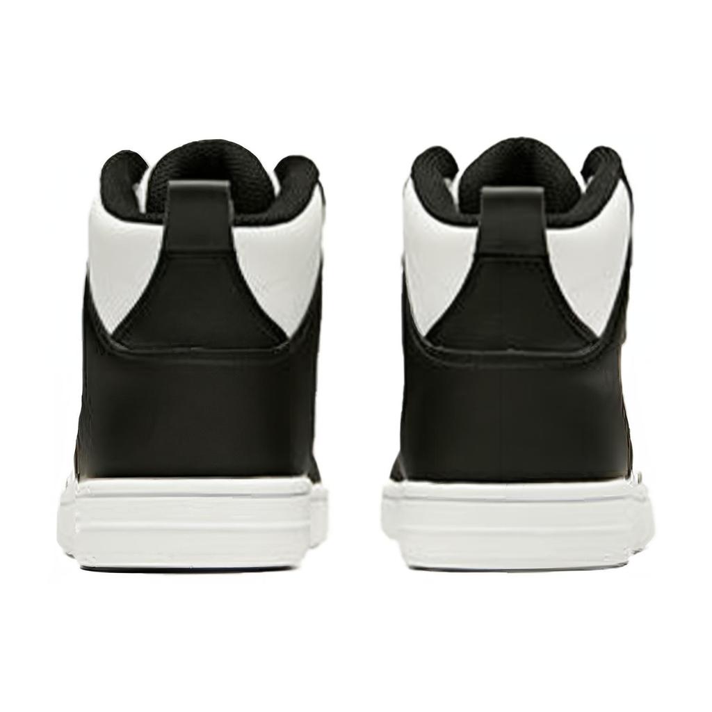 New Anta Life Collection Slip Resistant Cushioning High Top Skateboard Shoes Women's White Black 92948088-6