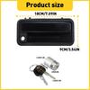Exterior Door Handle W/ Lock Cylinder For C1500 Chevrolet GMC K1500 88-99 EOA