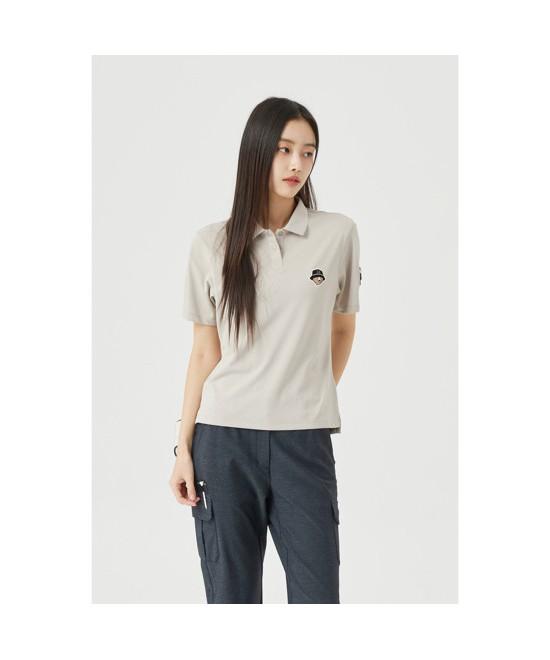 Goldeunbeeo (W) Regular-Fit Collar Pique T-Shirt G5Tam26131Bex