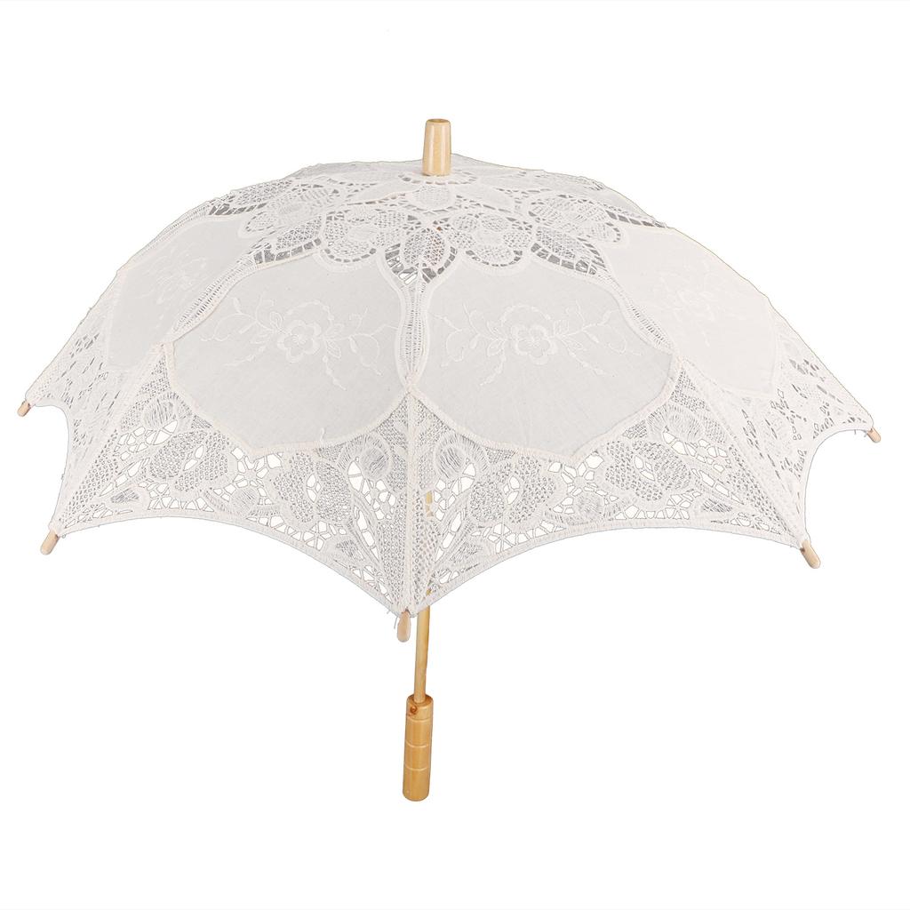 Blonde Paraply Bryllup Brude Parasoll Paraply for Fotorekvisitter BryllupsutstyrL Beige