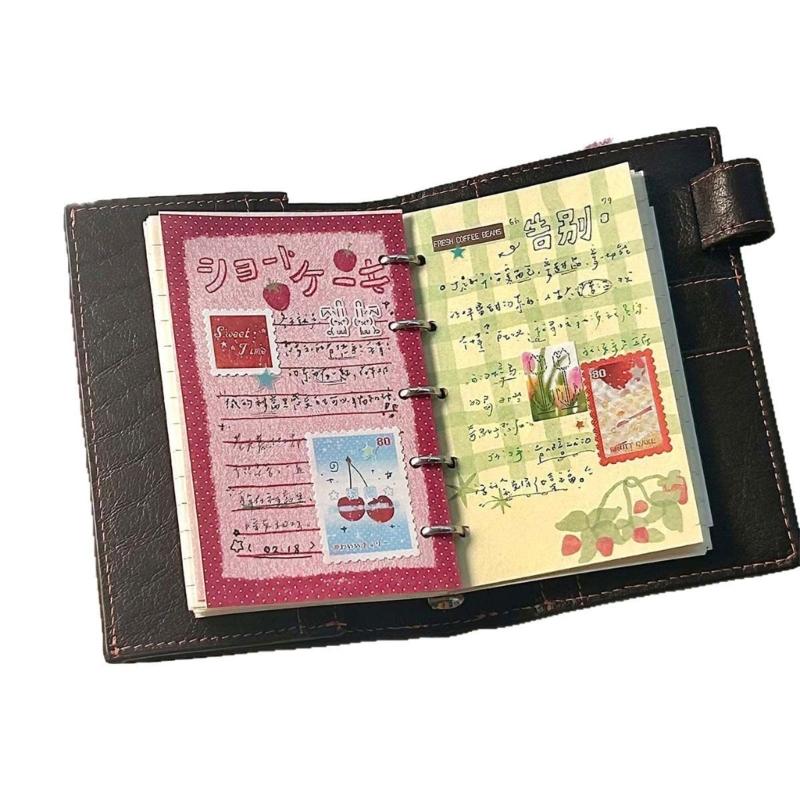 Cute Fruit Pattern Theme Design Reusable Stick Note Selves Adhesive Write Pad Removable for Journaling Office School
