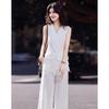 Elegant Lyocell Vest Two-Piece Set