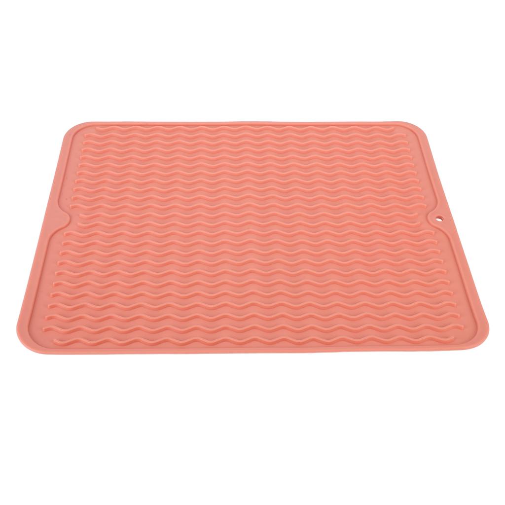 Dish Drying Mat Soft Flexible Rubber Heat Resistant Nonslip BPA Free Eco Friendly Wide Application