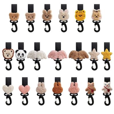 Kinderwagenhaken für Wickeltasche Kinderwagenband mit Clip Kinderwagen Haustierwagenhaken zum Aufhängen von Einkaufstaschen Handtasche