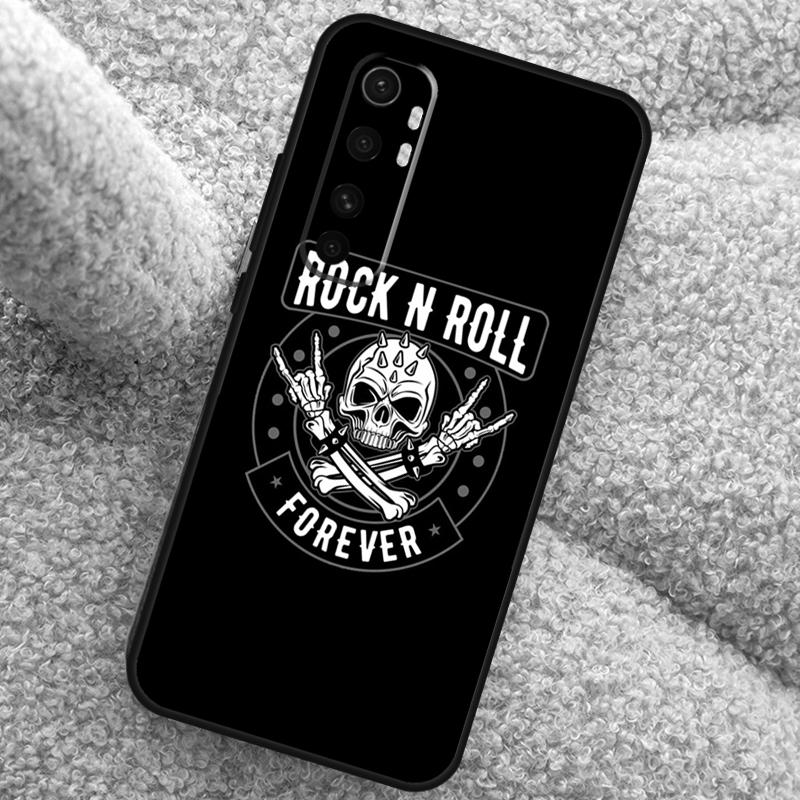 Rock and Roll Skull Case For POCO X3 X4 X5 F5 Pro M5s C40 F4 GT F3 Cover For Xiaomi 12T 11T Pro 12 13 Lite 12X