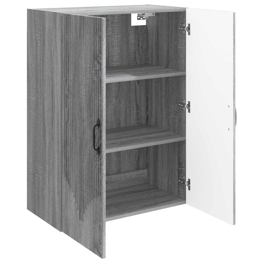 Wall Mounted Cabinet Grey Sonoma 66 x 34.5 x 90 cm Particleboard