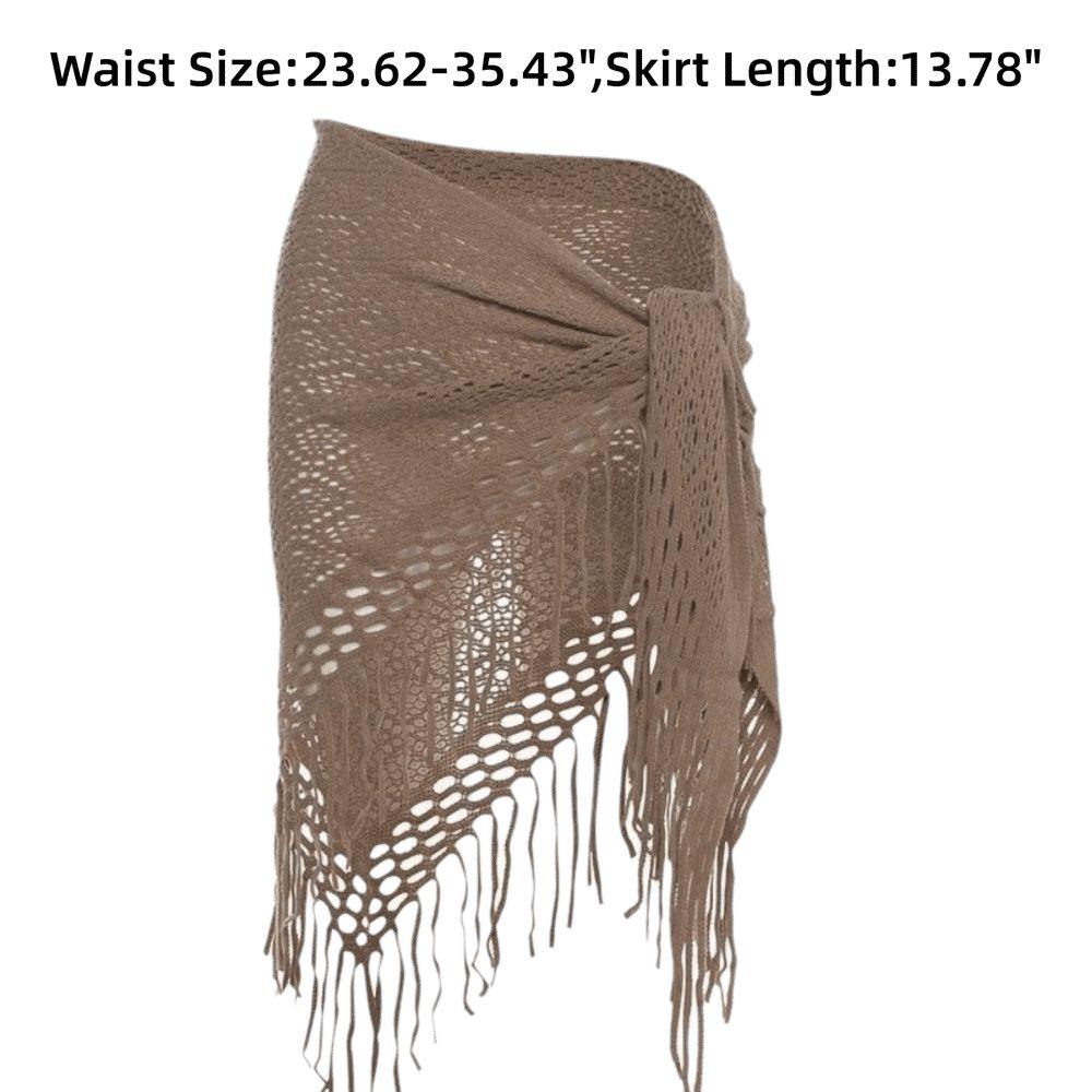 Damen Fransen Bauchtanz Kleidung Gestrickt Böhmischer Stil Dreieckiges Tuch Hüfttuch Erwachsenen Tanzpraxis