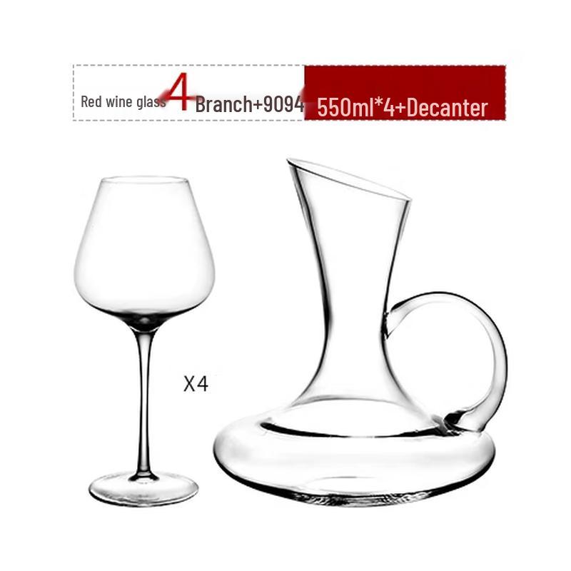 Large European Red Wine Glass Set