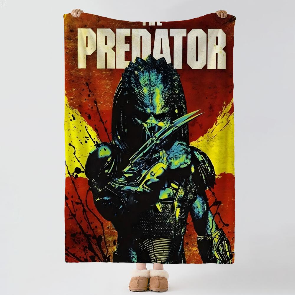movie P-Predator-r Throw Thick Comfort Flannel Quilt, Multi-scene Use Indoor Outdoor Daily Nap