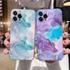 Flowing Color Marble Pattern Clear Case For iPhone 16 15 14 13 12 11 Pro Max Mini Xs XR X 7 8 Plus Cover For Iphone 16 Pro Case