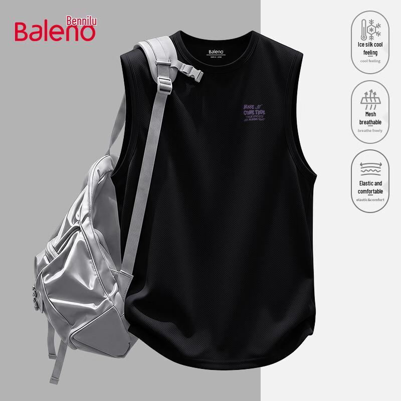 Baleno Men s Ice Silk Quick-Dry Breathable Mesh Tank Top M