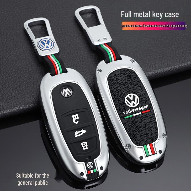 Volkswagen Touareg One-Button Start Key Case (2011-2018) - Metal Smart Key Bag