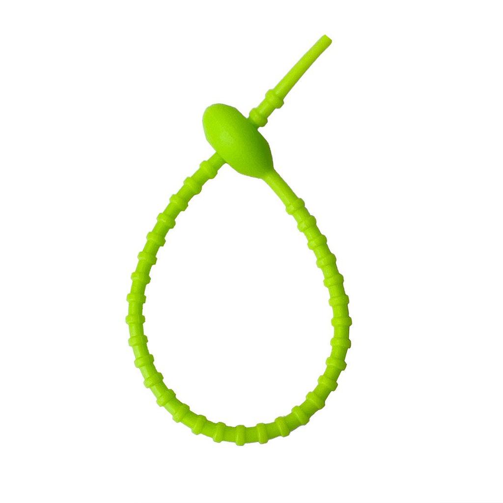 Colorful Silicone Tadpole Cable Tie: DIY Keychain, Trendy Toy, Bag Strap & Lanyard Winder