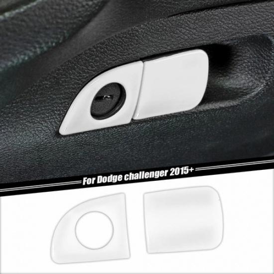 White Passenger Storage Grab Handle Cover Trim for Challenger 15+ / Charger 11+