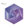 Fractal Fidget Hexagon Geometric Design Visual Illusion Fingertip Toy Portable Anxiety Relief Sensory Toy for Home Office