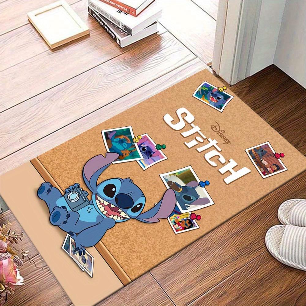 

1pc Stitch Holding A Camera Rug - Non-Slip, Machine Washable Polyester Carpet for Living Room, Bedroom, Bathroom & Laundry - Comfortable Home Decor Ch 60cm by 90cm