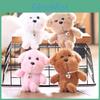 Plush Dog Keychain With Love Heart Pendant Design For Kids And Bag Decor