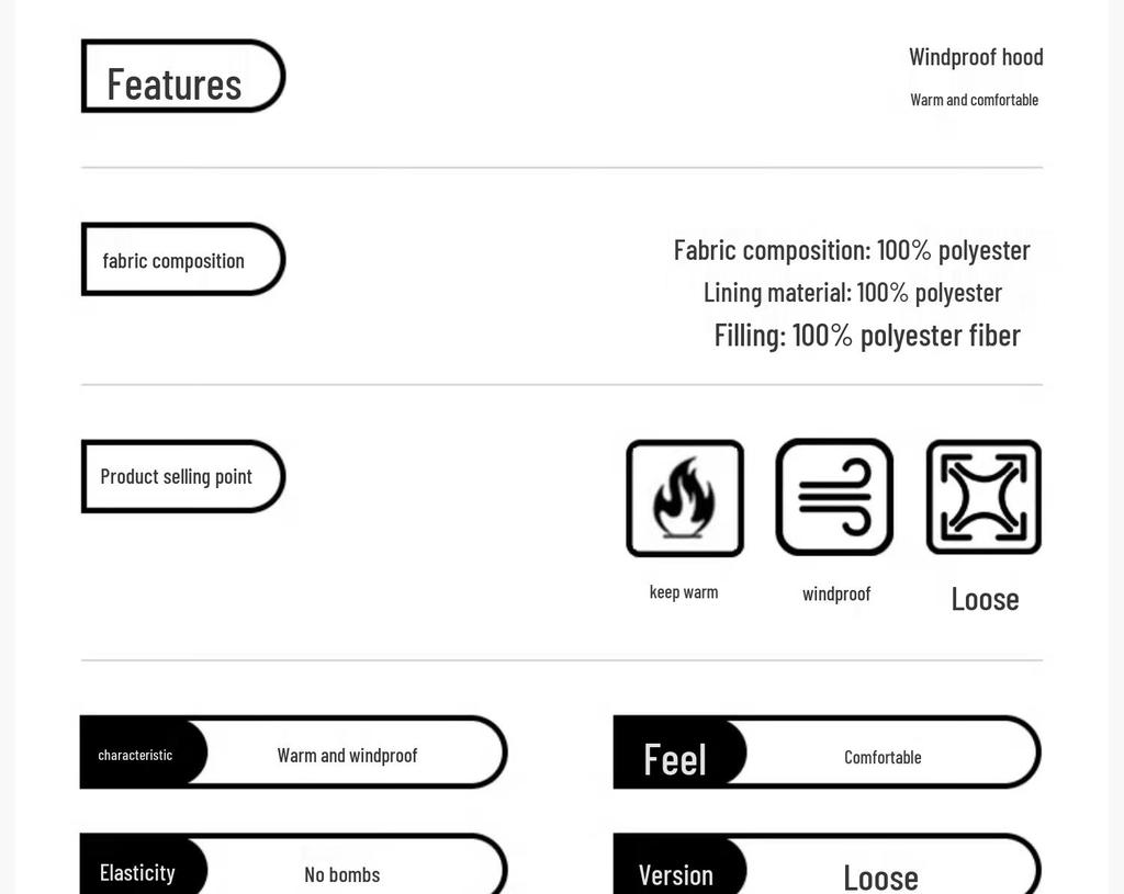 PNJ Men's Thickened Padded Winter Jacket