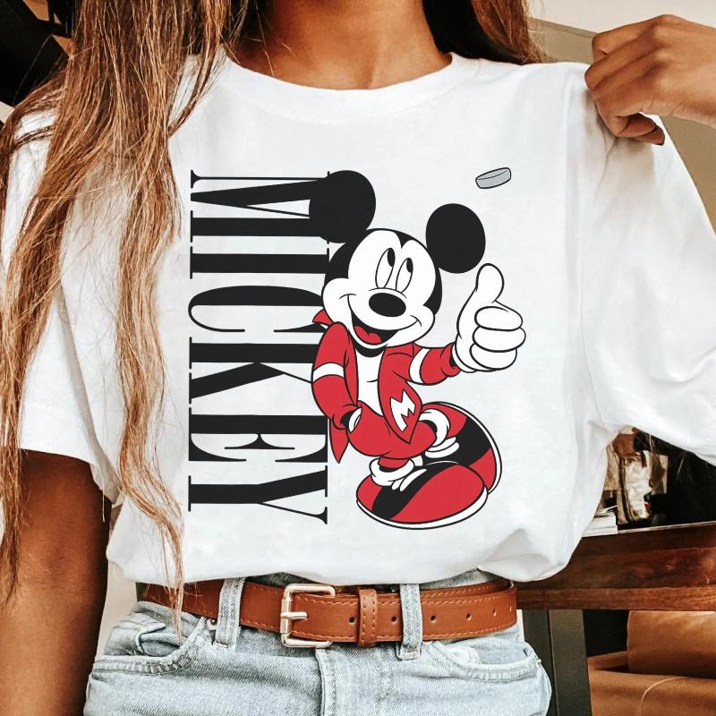 

Walt 2026 Mickey Mouse Cool God Mickey Kingdom Printed Fashion WoUnisex TShirt Short Sleeve Loose Plus Size Top S