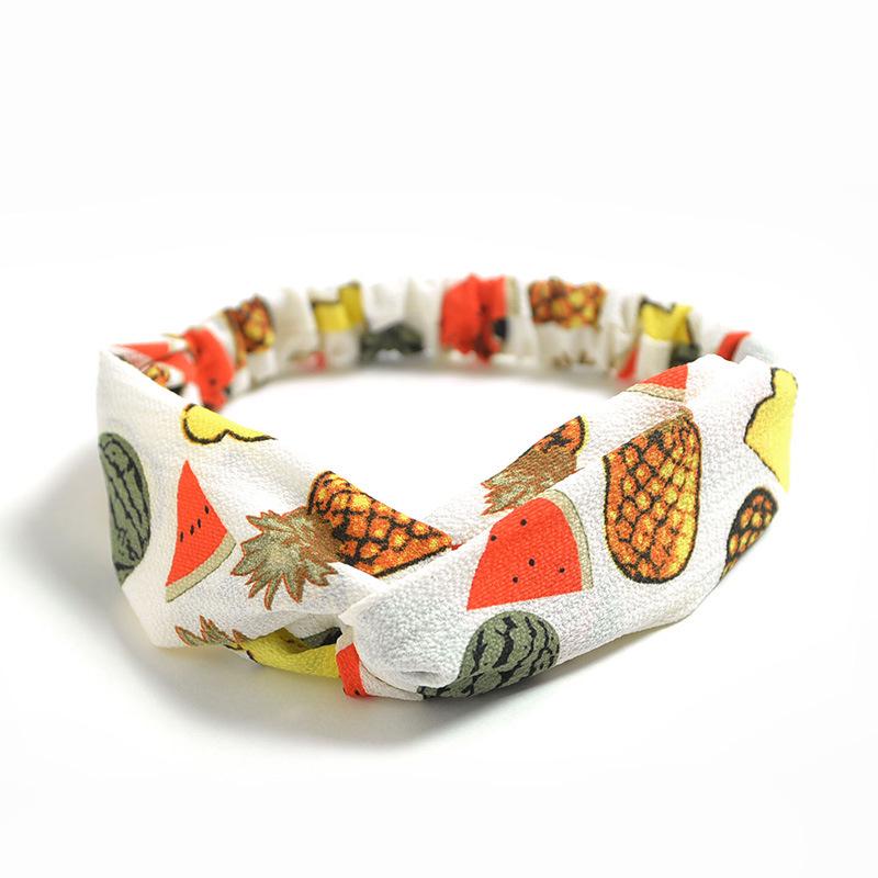 Korean Style Chiffon Elastic Headband for Women - Hair Accessory