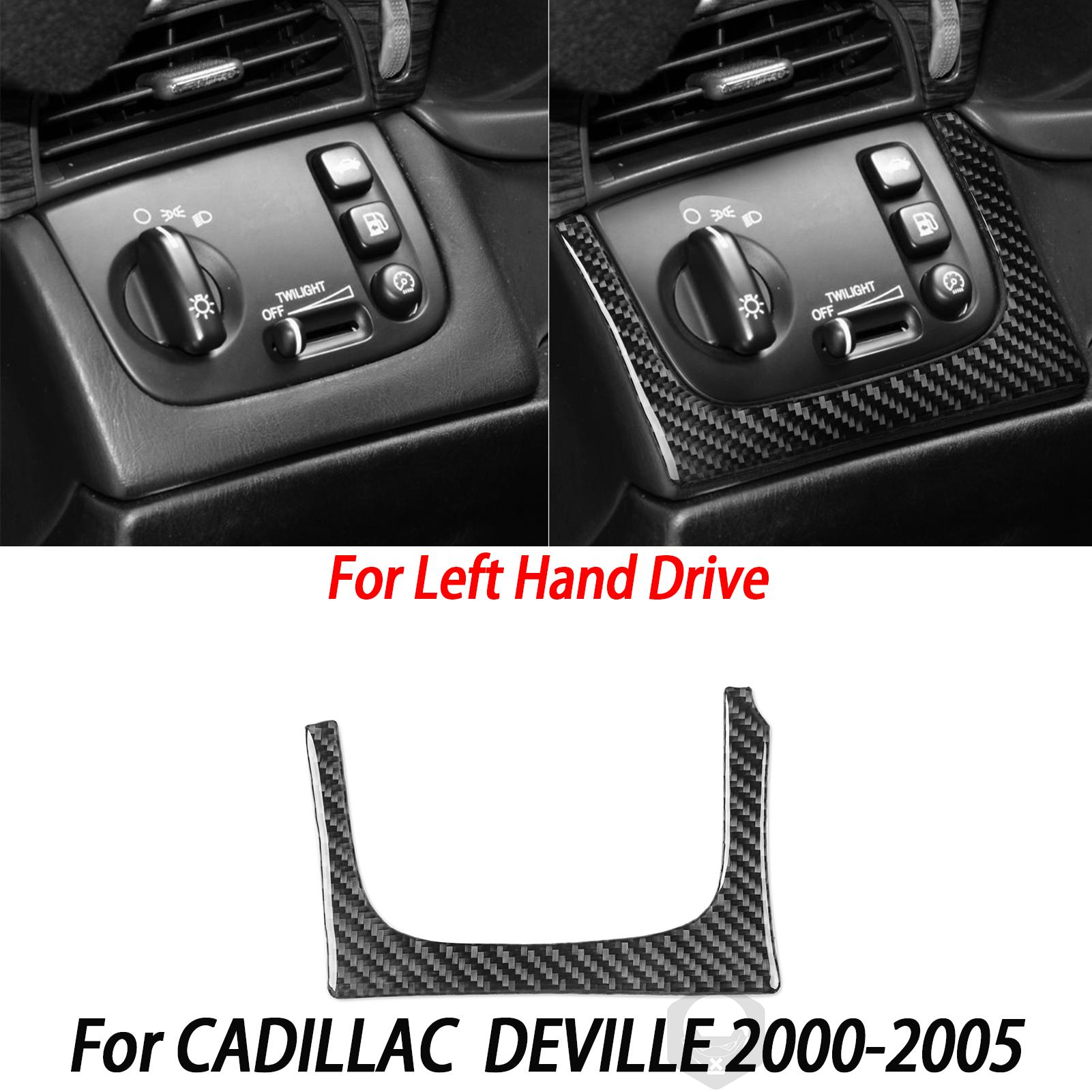 

ДЛЯ CADILLAC DEVILLE 2000-2005 Углепластиковые Автомобильные Аксессуары Наклейки Зеркала Заднего Вида Фары Окна Ручки Дверей Black Carbon