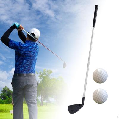 Golf Chipper Club Wedge Chipping Lightweight Retractable Metal Shaft with 2 Balls for