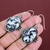 White Buffalo Turquoise Earring Natural Gemstone Jewelry Handmade Decent Earrings 925 Sterling Silver Earring Gifts For Mom Designer Jewelry