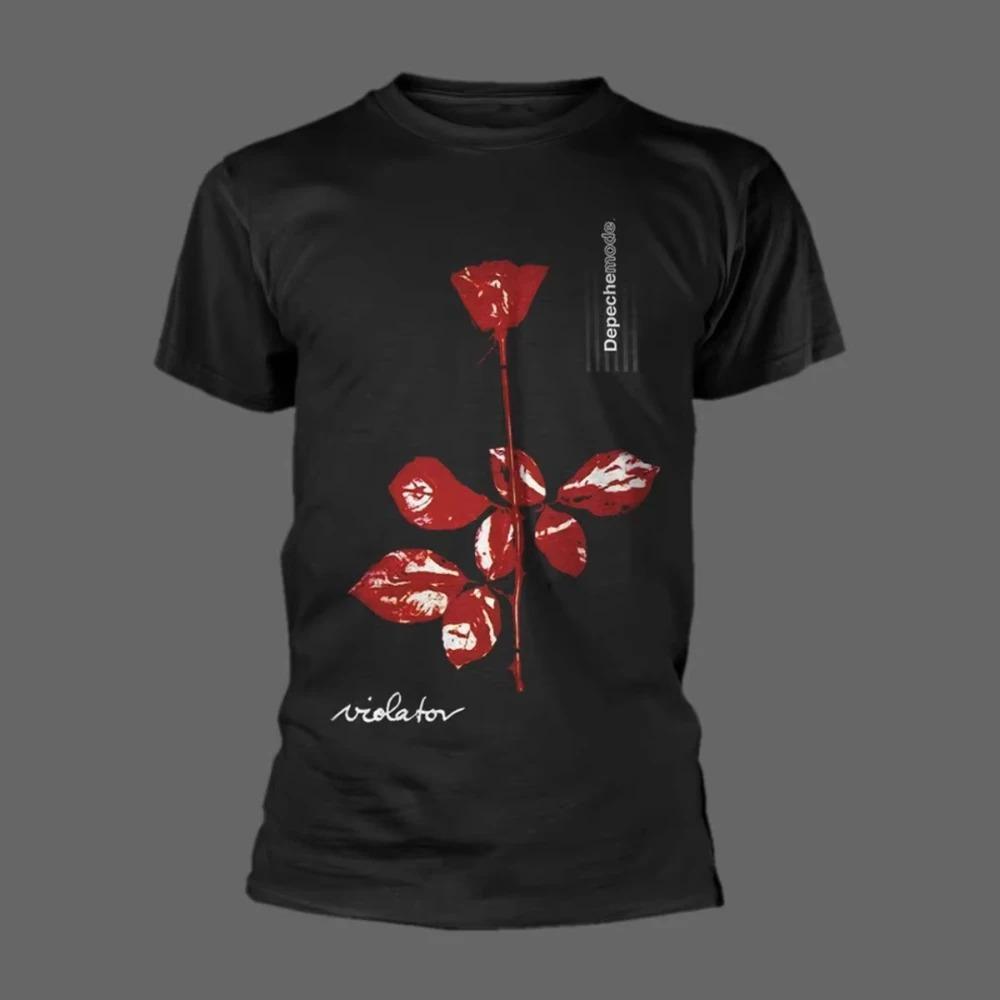 2026 New Hot Sale Depeche Mode - Violator Peripheral Pattern Printing Summer Cotton Men's and Women's T-Shirts Unisex Short Sleeves Hip Hop Streetwear