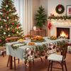 Christmas Table Flag Festival Tabletop Decoration Tablecloth Table Theme Arrangement Family Atmosphere Scene Decoration Tree Snowflake Tablecloth