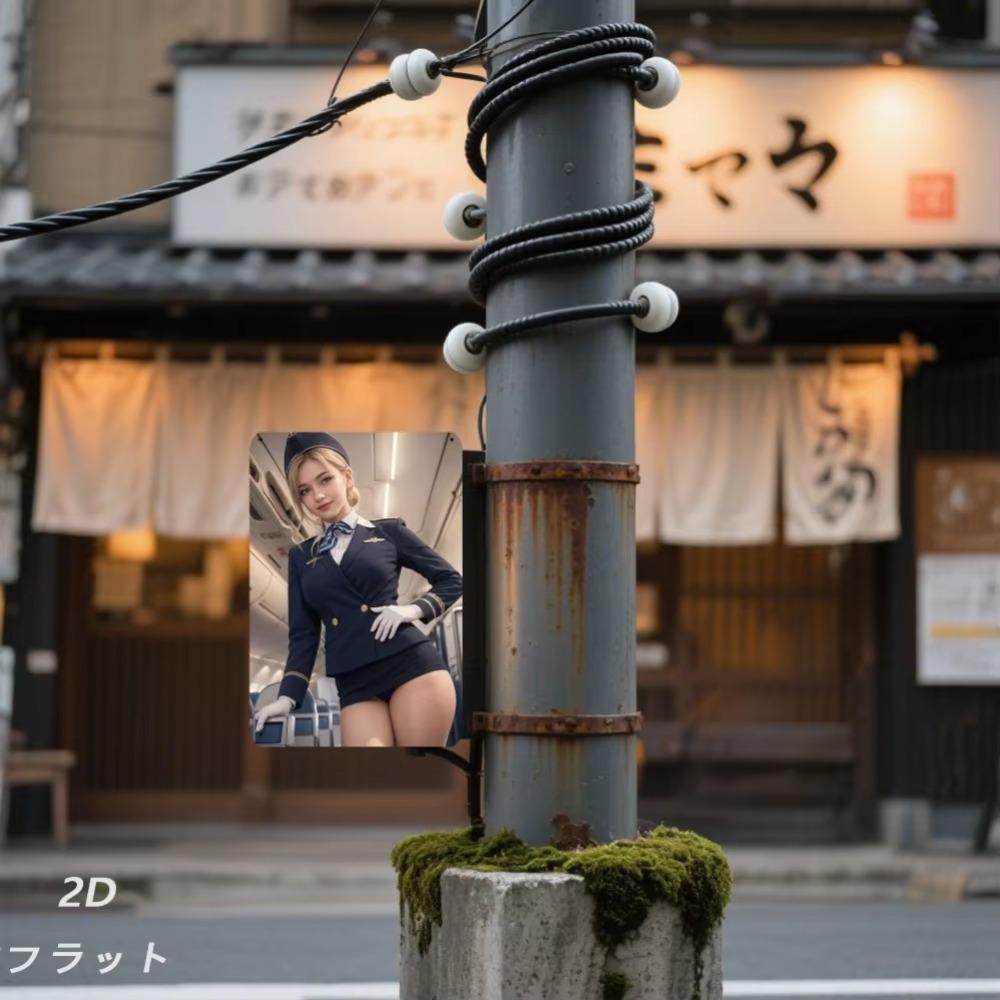 Vintage Metal Wall Sign Airline Stewardess Retro Decor Iron Tin Art