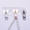 Fashion Cute Metal Phone Charm Holder Self Adhesive Heart Butterfly Lanyard For Case Bag Cup Earphone Accessory
