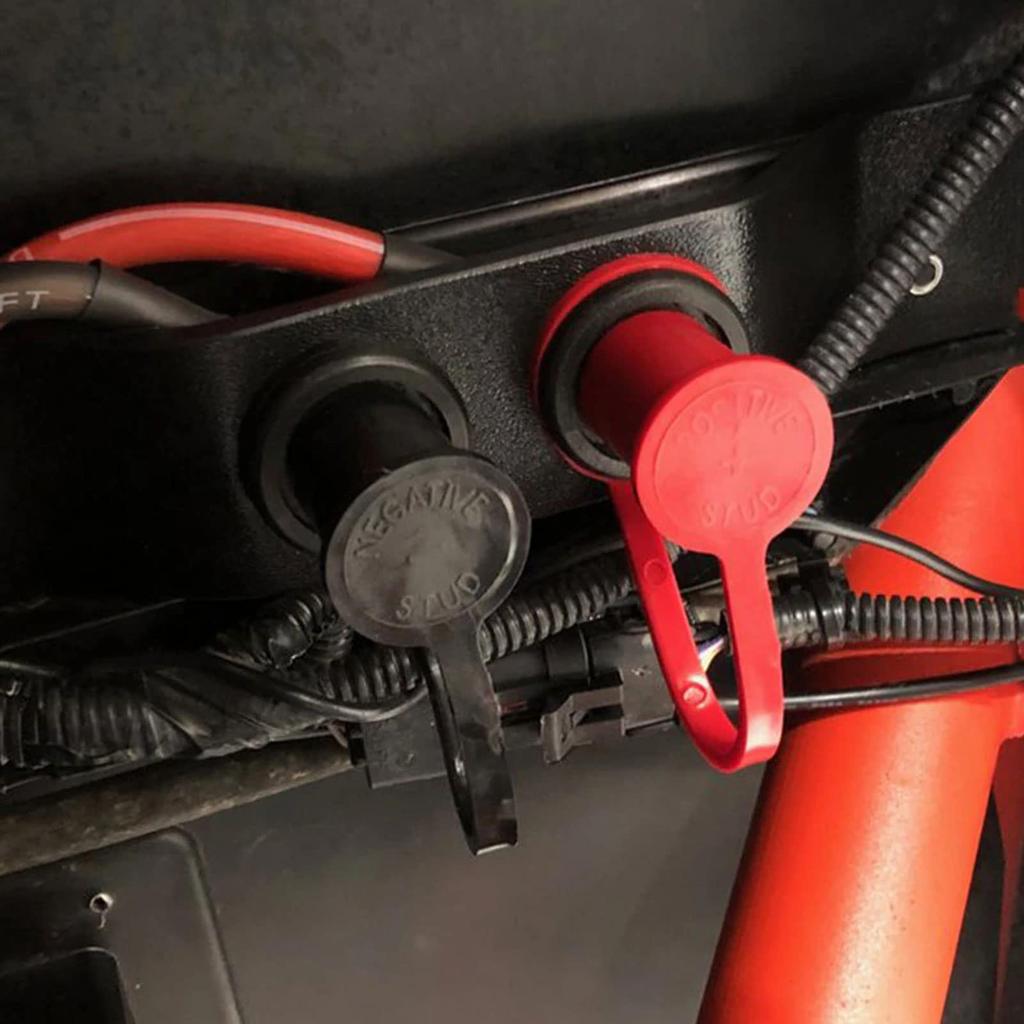 Remote Battery Terminal Kit Battery Terminal Relocation Kit Waterproof Remote Battery Jumper Terminal Battery Charger Post 2x20mm Stud 250A Rated