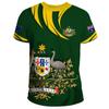 Australia's National Emblem Pattern 3D Digital Printing Cross-border New Men's Casual Short-sleeved T-shirt Factory Direct Sales