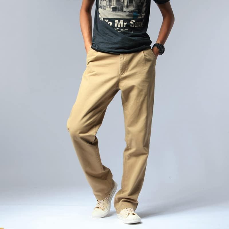 [Nalador] Men's Chino Pants, Stretch, Large Size, Long Pants, Loose, Bottoms, Colored Pants, Plain, Cotton, Easy Pants, Comfortable