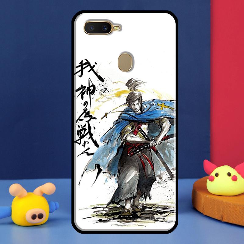 Japanese Samurai Warrior For Oppo A54 A57 S A78 A58 A98 A5 A9 A91 A15 A16 A17 A52 A72 A76 A96 A74 A94 A77 Phone Case