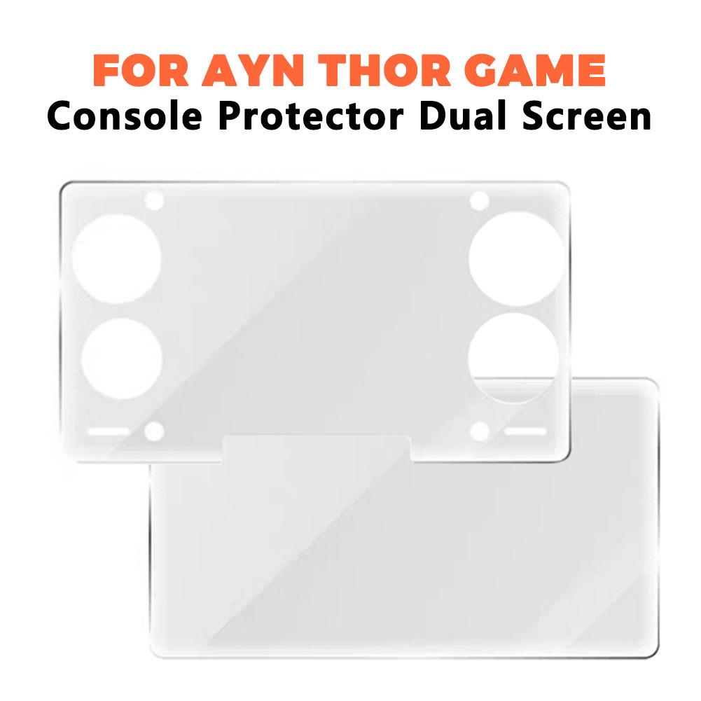 For AYN THOR Tempered Glass Screen Protector HD Full Screen THOR Flip Dual Screen Game Console Temper Glass Protectors