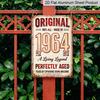2D Flat Vintage Metal Aluminum Decorative Sign (8'' X 12''), Made in 1964, Perfectly Aged Living Legend Retro Wall Art, Home Decor for Bar, Living