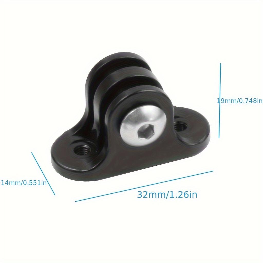 Durable Metal Camera Holder Adapter Mount Connector -Bike Computer Fixed Seat Base for Action Cameras, Compatible with Gopro 13 Phone Stand