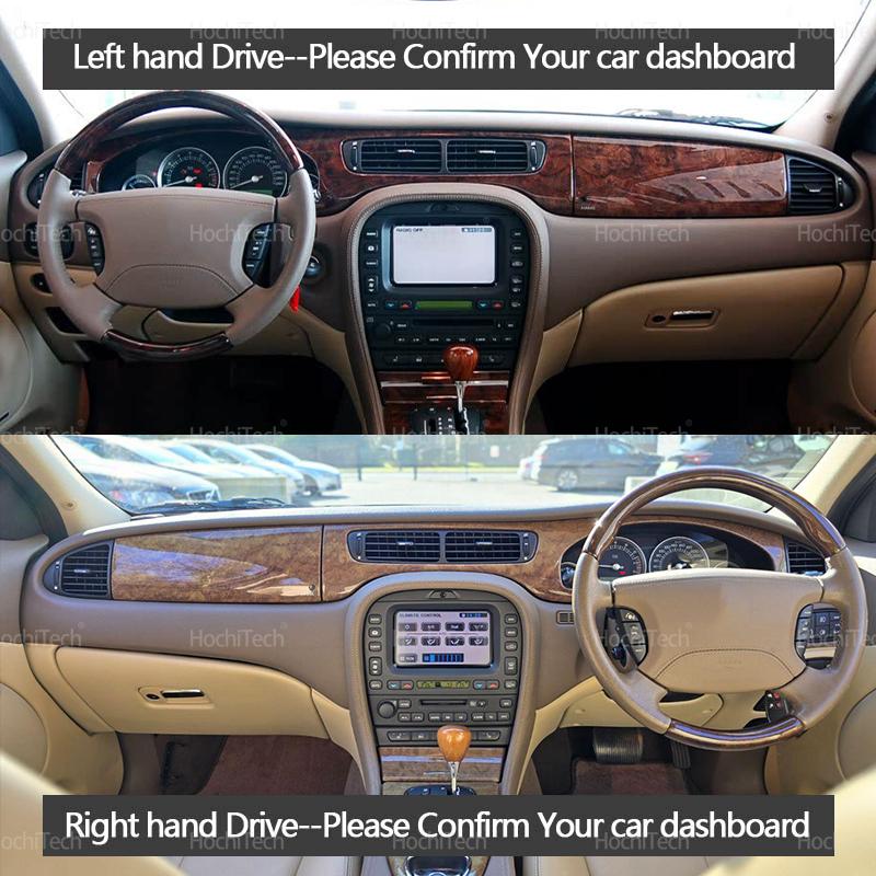 Dla Jaguar S-Type 2001-2009 Pokrowiec na deskę rozdzielczą samochodu Mata chroniąca przed słońcem Pokrycie platformy instrumentów Dywanik 2004 2005 2006 2007 2008