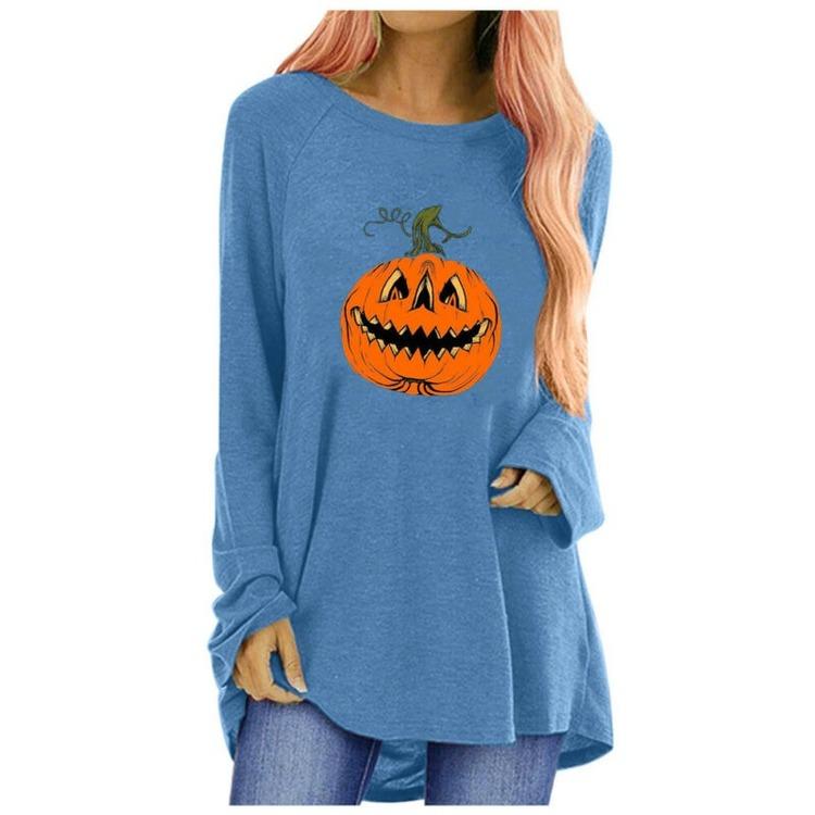 Women Long Sleeve T Shirt Halloween 