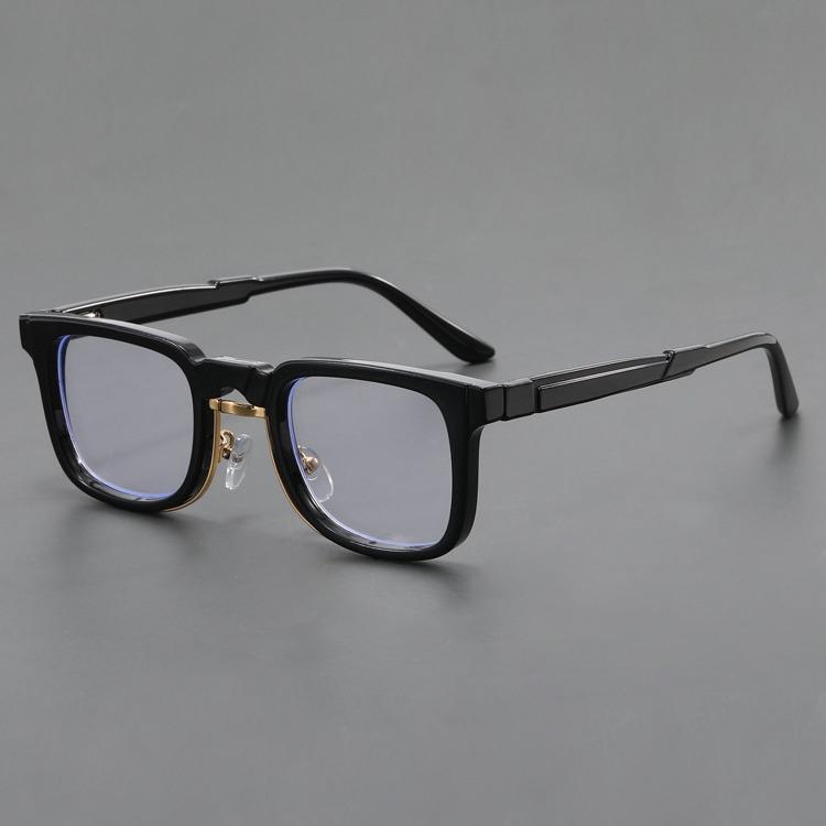 New German Niche Square Personality Anti Blue Light Glasses Women Men 2024 High Quality Trending Product Retro Computer Glasses
