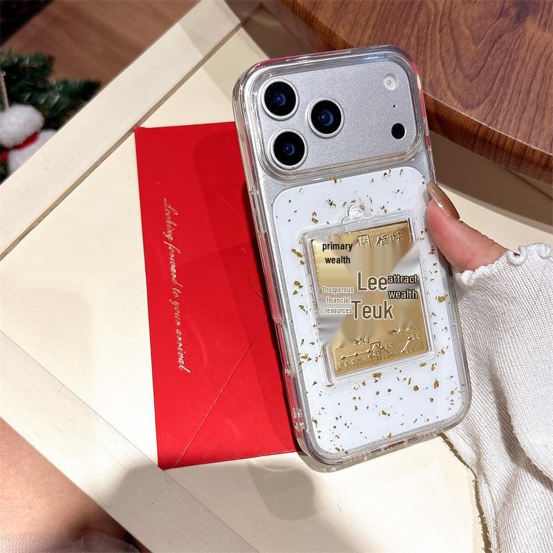 Gold Foil Soft Phone Case for iPhone 13/14/17/17PM/16 Promax