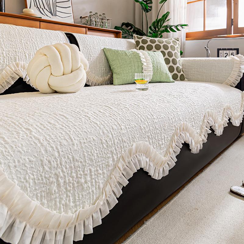 

Summer Sofa Mat Special-Shaped Ice Silk Sofa Cushion New Fixed Non-Slip Summer Cool Seat Cushion Cover 70*70cm