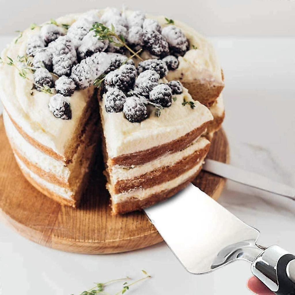 Cake slicer stainless steel pizza shovel cutter scraper double-edged cake shovel (cake shovel) pie shovel pizza shovel - RiRi