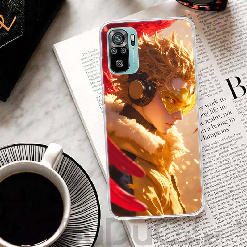 Hawks MHA My Hero A-Academy Cover For Xiaomi Redmi Note 14 13 12S 12 11 Pro Plus Phone Case 11S 10S 10 11E 11T + 9S 9 Print Coqu