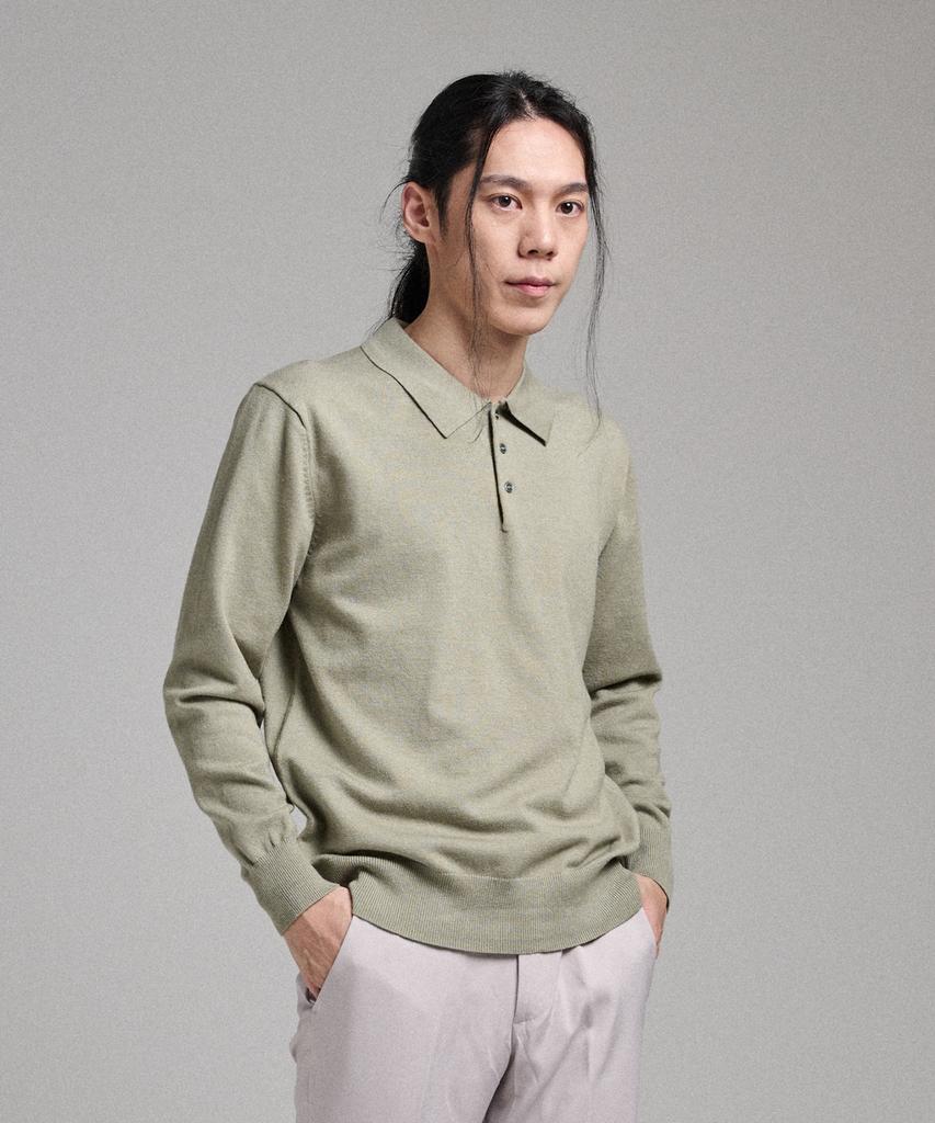 ANALOG MOOD [2Pack] Semi-Collar Neck Knit ( 11 Colors )