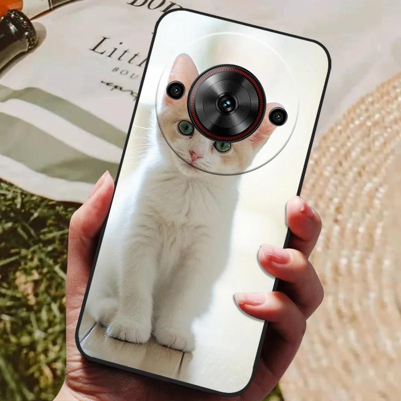 Per ZTE Blade A75 5G Custodia Cool Stampata Silicone TPU Morbida Cover per ZTE Blade A75 5G Custodie Nere Protettive Guscio Telefono A 75 5G
