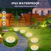 4/8/16PCS Solar Lights Outdoor 8 LED Solar Underground Lamp Spotlight Warm White Solar Buried Light for Yard Garden Lawn Pathway