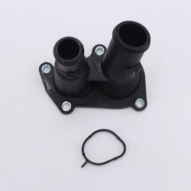 Long Lasting Coolant Flange Thermostat Water Pipe Maintenance For 1493599 Enhances Performances Efficient Engine Cooling