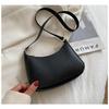 Cute Solid Color Small Square Bag Lightweight Portable Single Shoulder Armpit Bag for Students School Daily